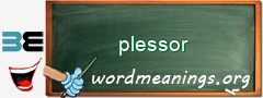 WordMeaning blackboard for plessor